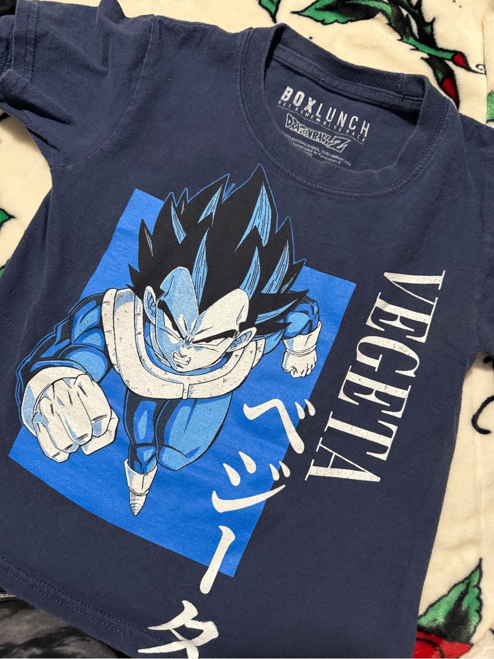 Dragon Ball Z Vegeta Navy Kids Graphic Tee
